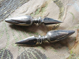 BEAUTIFUL Sterling Silver Corn On The Cob Pair of HOLDERS Lovely Details Perfect For The Person That Loves Corn or Collects Sterling Silver
