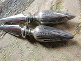 BEAUTIFUL Sterling Silver Corn On The Cob Pair of HOLDERS Lovely Details Perfect For The Person That Loves Corn or Collects Sterling Silver