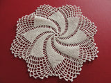 LOVELY Vintage Fine Hand Crochet Lace Small Doily Beautiful Workmanship Add To Doilies Collection