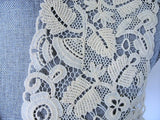 GORGEOUS Rare 20s-30s Lace Bolero, Jacket or Vest Irish Crochet Like Lace Flowers Gatsby Flapper Downton Abbey Bridal Vintage Clothing