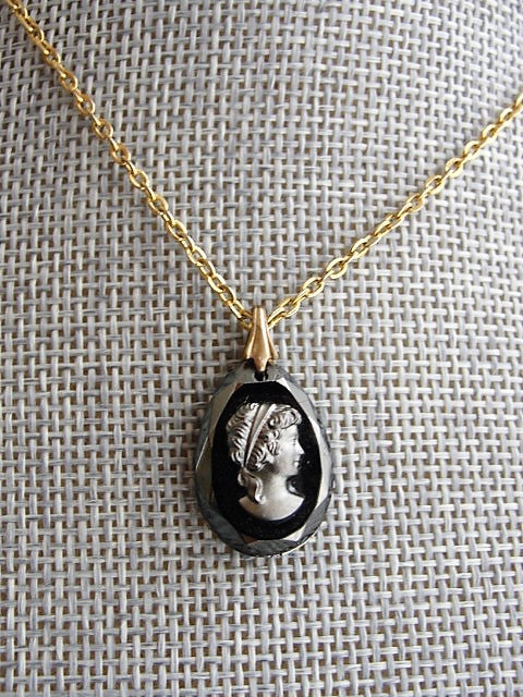 Cameo Necklaces for Women, Lady Cameo Jewelry, Handmade Jewelry