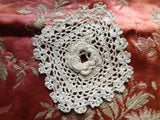 LOVELY Antique Irish Crochet Lace,Applique Lace Trim,Dolls,DollHouses,Baby Bonnets,Journals,Heirloom Sewing,Collectible Lace