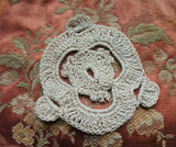 UNIQUE Antique Crochet Lace,Applique Lace Trim,Dolls,Journals,Heirloom Sewing,Collectible Lace