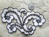 UNIQUE Vintage Applique, French Embroidered Applique, Heirloom Sewing,Collectible Lace