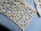 BEAUTIFUL French Lace Collar, Unique Lace Design, Heirloom Sewing, Collectible Vintage Collars
