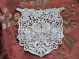 LOVELY Vintage Floral Embroidered Trim Applique,Fine Heirloom Sewing Crafts, Collectible Vintage Lace