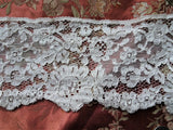 BEAUTIFUL Vintage FRENCH Fine Lace Trim Flounce,Intricate Pattern For Bridal Dress,Dolls,Flapper Dress,Heirloom Sewing Antique Textiles