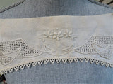 RESERVED GORGEOUS Victorian High Neck Collar, Victorian Edwardian Embroidered linen Lace, Heirloom Sewing,Collectible Vintage Clothing ,Collectible Lace Collars