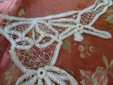FABULOUS Antique Collar,  Cotton Tape Lace High Collar, Lovely Openwork Design,Display It or Wear It,Collectible Vintage Collars