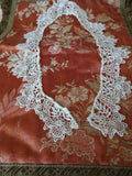 RESERVED BEAUTIFUL Antique Fine Lace Trim or Small Narrow Collar, Delicate Pattern, Ideal For Dolls,Bridal Dress,Fine Heirloom Sewing, Collectible Vintage Lace