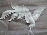 UNIQUE Vintage Bird Appliques Trim, Beautiful Embroidery Padded Work Perfect For Bridal Wedding Heirloom Sewing Flapper Hats,Fine Crafts