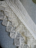 BEAUTIFUL Antique Flounce Trim, Lovely Lace, For Bridal Dress,Dolls,Heirloom Sewing, Crafting,Collectible Antique Textiles