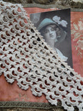 UNIQUE Victorian Hand Made Crochet Lace Collar, Victorian Edwardian Lace,Heirloom Sewing,Collectible Vintage Clothing ,Collectible Lace Collars