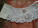 BEAUTIFUL Antique French Salesmans Sample Trim Embroidered Batiste ,Flapper Era Downton Abbey Gatsby,Collectible Lace