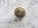 BEAUTIFUL Antique Thimble English Sterling Silver Heavily Engraved Honey Comb Pattern Collectible Sewing Needlework Tools