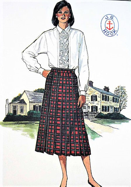 Vintage 1980s Butterick 3400 Skirt and Blouse Pattern