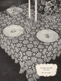 1940s Clarks Crochet for Tables Book No. 202 Beautiful Patterns For Crocheted Table Linens