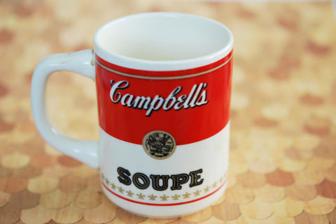 RETRO 60s Vintage Advertising CAMPBELL's Soup Coffee Mug Tomato Soup Kitchen Decor
