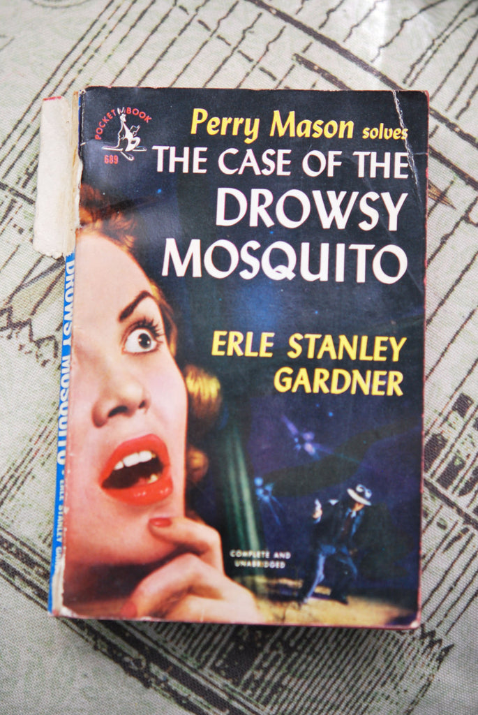 1950s Perry Mason solves the case of the Drowsy Mosquito vintage pocket book Erle Stanley Gardener