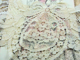 Lovely Vintage FRENCH LACE Applique Trim Perfect For Bridal Hats Boudoir Lampshades Dolls Heirloom Sewing