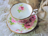 LOVELY Vintage Tea Cup and Saucer AMERICAN BEAUTY Royal Albert English Bone China Bridal Luncheons Showers,Hostess Gift,Weddings,Tea Parties