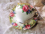 BEAUTIFUL Antique Tea Cup and Saucer TAPESTRY ROSE Paragon English Bone China Bridal Luncheons Showers,Hostess Gift,Weddings,Tea Parties