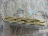 VINTAGE 1950s Evening Vanity Purse,Carryall, Compact, Lustrous Mother of Pearl Neccessiare, Compact Evening Bag Cigarette Case Collectible