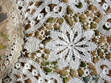 BEAUTIFUL Antique French Lace Collar, Dress Accessory Creamy White, Bertha Collar Perfect for Bridal Dress  Vintage Clothing Antique Lace