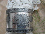 VICTORIAN Engraved Silver Napkin Ring, Lovely Floral Engraved Pattern,Silver Plated Napkin Holder, Fine Dining Silver, Collectible Silver