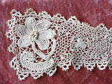 BEAUTIFUL Antique IRISH Crochet Lace, Lace Collar,Highly Detailed Victorian Needle Work,Irish Crochet Needle Lace,Collectible Antique Lace