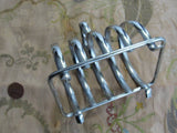 LOVELY Silver Plated Toast Rack Art Deco Tea Party Vintage Silver Plate Serving Piece For Toast or Office Letters Postcards Bills