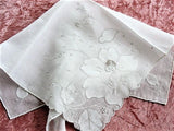 BEAUTIFUL Vintage Madeira Embroidered Applique Hankie BRIDAL WEDDING Handkerchief Exquisite Special Bridal Hanky ,Marghab ,Something Old