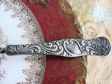 LOVELY Antique Rogers Silver Master Butter Knife, Ornate Butter Spreader,Vintage Silverware Flatware, Antique Silver, French Farmhouse Decor