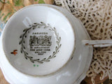 PARAGON Teacup n Saucer,Royalty Commemorate,English Bone China,Princess Elizabeth Duke of Edinburgh 1951 Canada Visit,Collectible Teacups