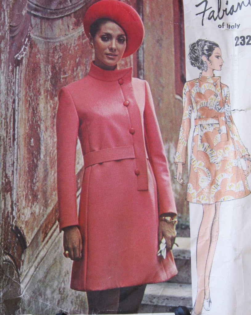 70s Stunning FABIANI Dress Pattern VOGUE COUTURIER Design 2325 Side Closing Bust 34 Vintage Sewing Pattern