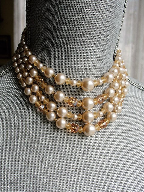 Buy White Pearls Layered Necklace by Anaash Online at Aza Fashions.