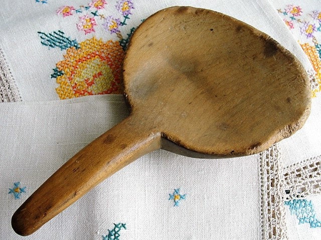 CHARMING French Farmhouse Kitchen Tool,Rustic Wooden Spoon,Primitive Wooden Spoon,Handcarved Wood Utensil, French Country,kitchenalia