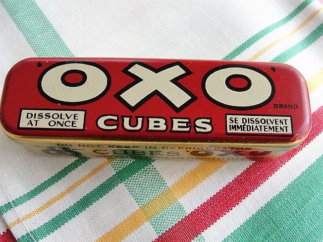 ANTIQUE Colorful OXO Cubes Tin, Decorative Vintage Tin,Farm House Deco – A  Vintage shop
