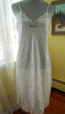 Retro White Nightgown or Slip Vintage Lingerie