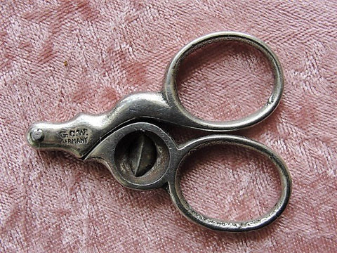 ANTIQUE Cigar Cutter,GCW Germany Scissors Style Gentlemans Cigar Cutter,Tobacciana,Cigar Scissors,Antique Smoking Collectibles, Gift For Him
