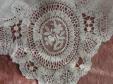 Beautiful Antique Lace Hankie BRIDAL WEDDING HANDKERCHIEF Hanky Fancy Wide Lace Perfect Bride to Be Bridal Wedding Something Old Present