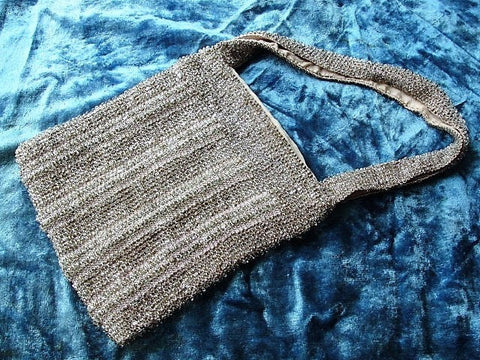 GORGEOUS 1920s Art Deco FRENCH Micro Beaded Purse Evening Bag,Shimmering Silver Grey Micro Beads, Flapper Era Collectible Antique Purses