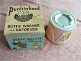 RARE Vintage PUNKINHEAD Eaton's TeddyBear Brand Bottle Warmer n Graphics Rich Box,Punkinhead Collectibles,Pink Punkinhead,Baby Collectibles