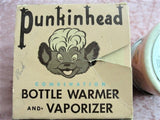 RARE Vintage PUNKINHEAD Eaton's TeddyBear Brand Bottle Warmer n Graphics Rich Box,Punkinhead Collectibles,Pink Punkinhead,Baby Collectibles