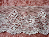 LOVELY Wide Antique French Lace Cotton Trim Delicate Pattern Ideal For Edwardian Whites,Bridal Dress,Vintage Wedding,Fine Heirloom Sewing