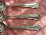 VINTAGE Lovely Teaspoons,Silver Spoons,Silver Plate Spoons, Tea Spoons Set,Flatware Community Silver Plate,Set of 6 Spoons, Fine Dining