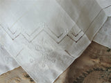 Vintage MADEIRA Hanky Hand Embroidered Applique Handkerchief White Work Embroidery FLORAL Openwork Wedding Bridal Bridesmaids Special Hankie