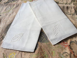 VINTAGE Art Deco 20s Elegant Mens Gentlemens Handkerchiefs,Irish Linen,Monogram P,Quality Hankies Never Used Hanky Pocket Square Retro Linen