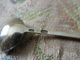 BEAUTIFUL Vintage Russian Enamel Silver SALT SPOON,Gold Wash,Lovely Condition,Salt Cellar Spoons,Salt Dip Spoon,Collectible Russian Silver