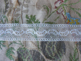 LOVELY Antique French Lace Cotton Trim Intricate Pattern For Dolls, Baby Christening Gowns,Childrens Clothing Bridal Heirloom Sewing